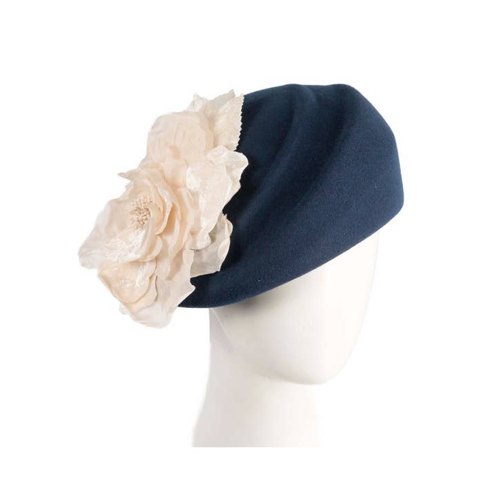 Max Alexander by Cupids Millinery Melbourne - Wholesale Fascinator hat – Women's - Wool Hat with Floral Accent – Winter Elegance14