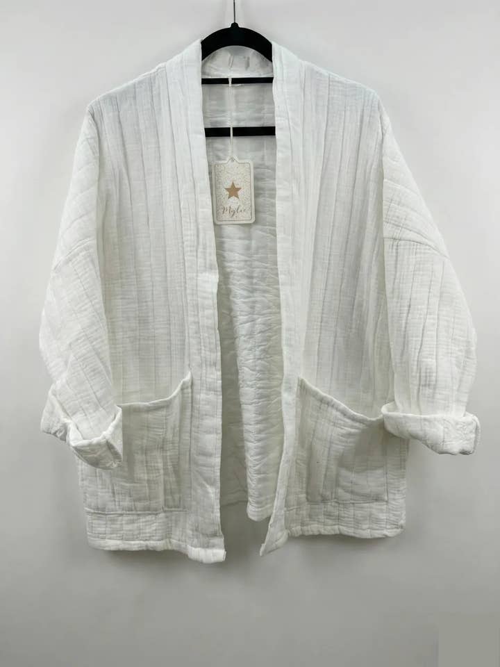 Mimi & Gogo - Vente Veste – femme - Veste matelassée en gaze de coton @5343_VesMatelasséGaze9