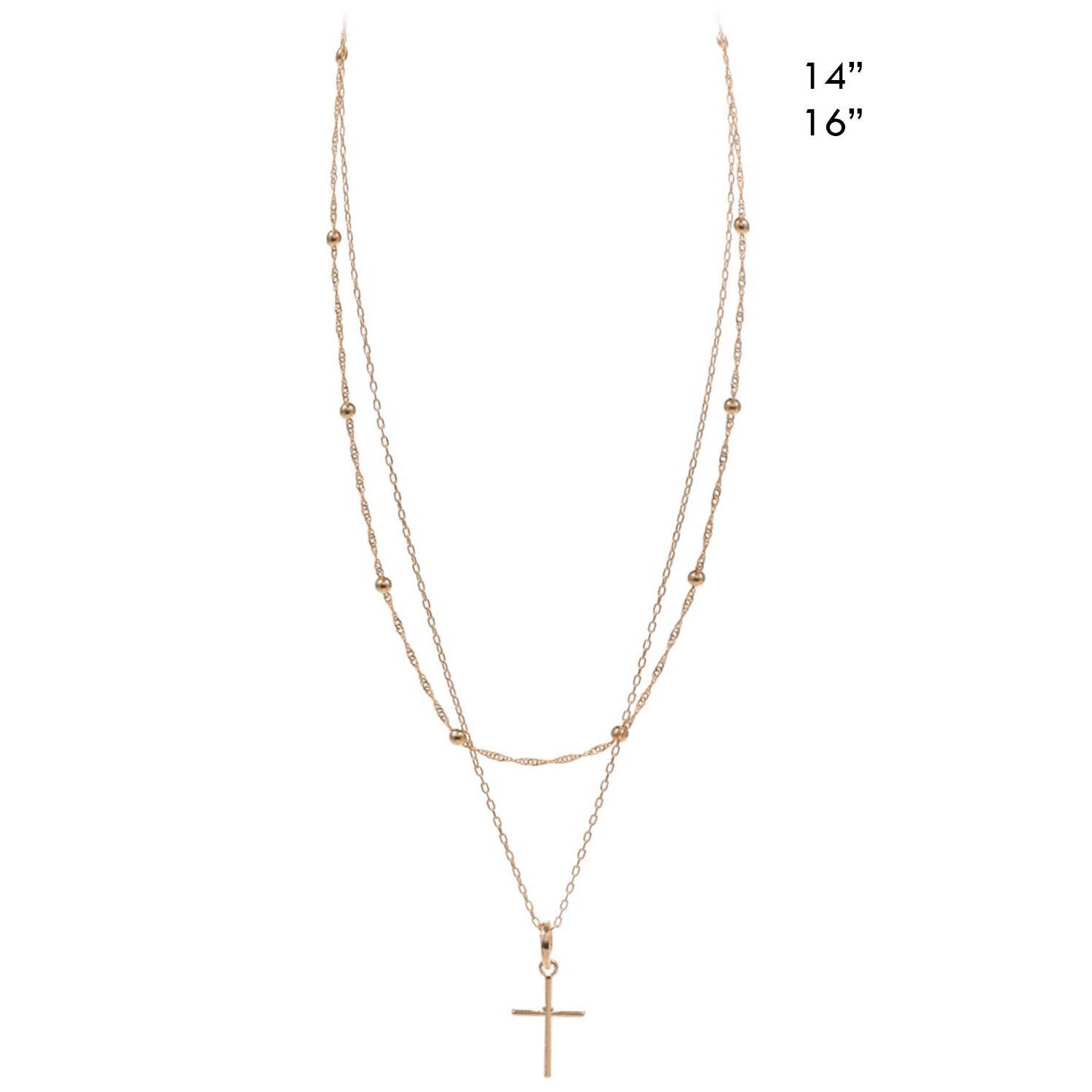 JHP Collection - Wholesale Pendant/Charm Necklace - MSNK122164 - Trendy Cross Pendant Necklace8