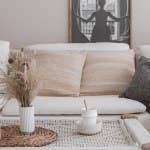 Crafts by Solid - Wholesale Throw Pillow Cover - Handmade Off White Silk Sari Cushion Covers - S 45 * 45 cm5