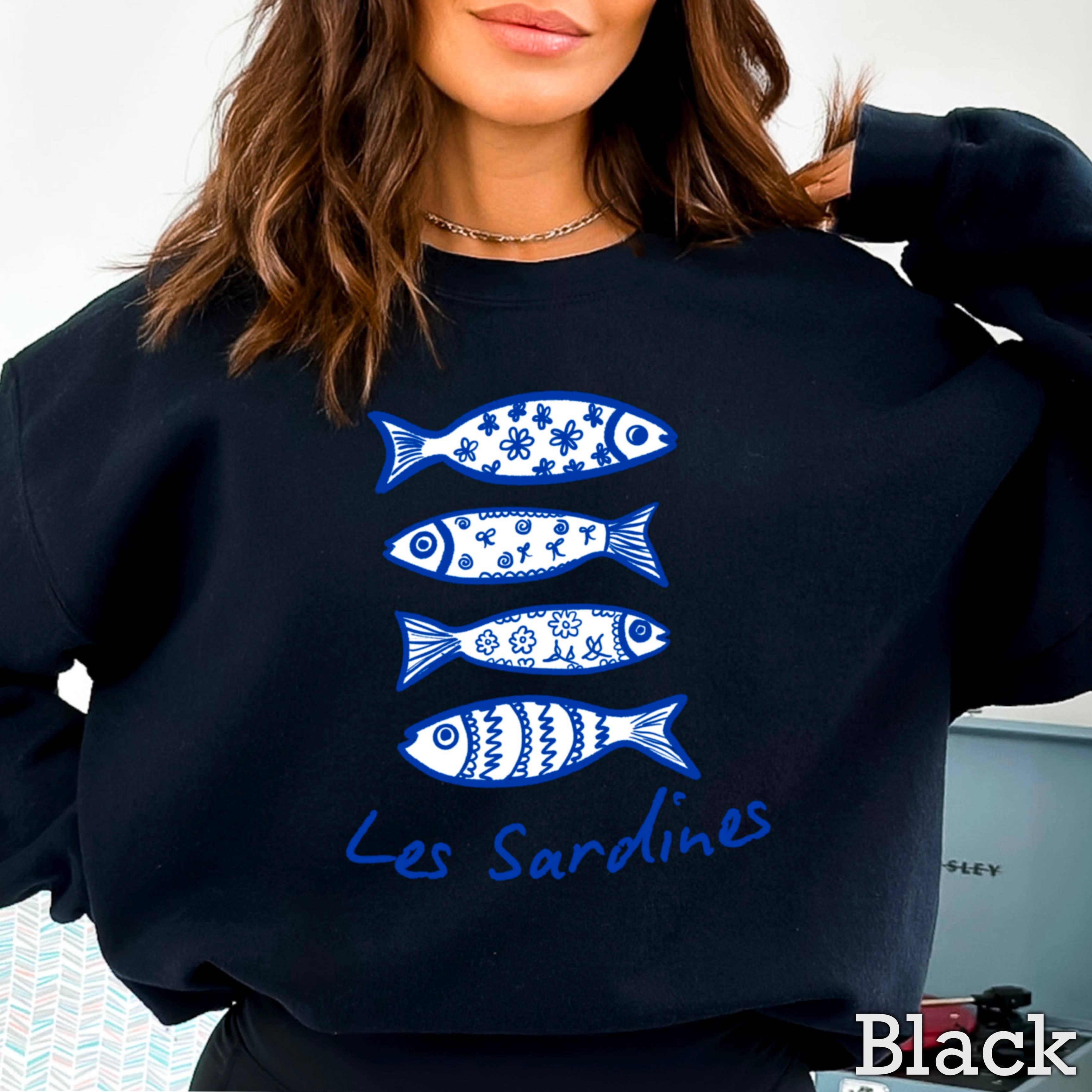Shoppe SHC - Wholesale Graphic Sweatshirt - Women's - Les Sardines | Summer Coastal Women’s Sweatshirt 15