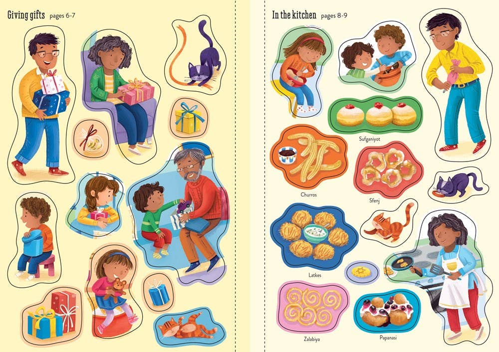 HarperCollins - Wholesale Sticker - Kids & Baby - Little First Stickers Hanukkah : Usborne5