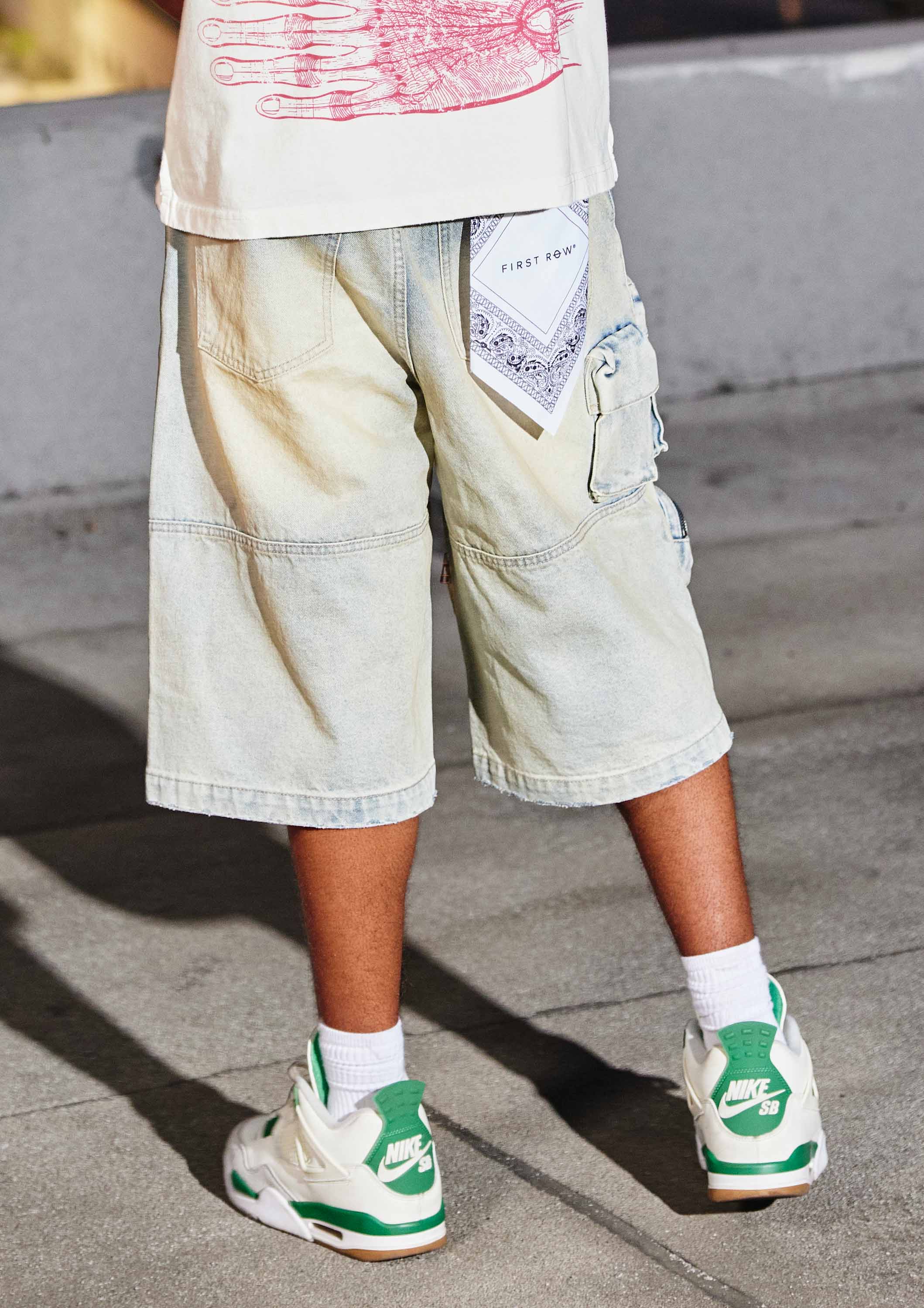 Light Stone Tint PATCHES MULTI CARGO JORTS for wholesale on Faire4