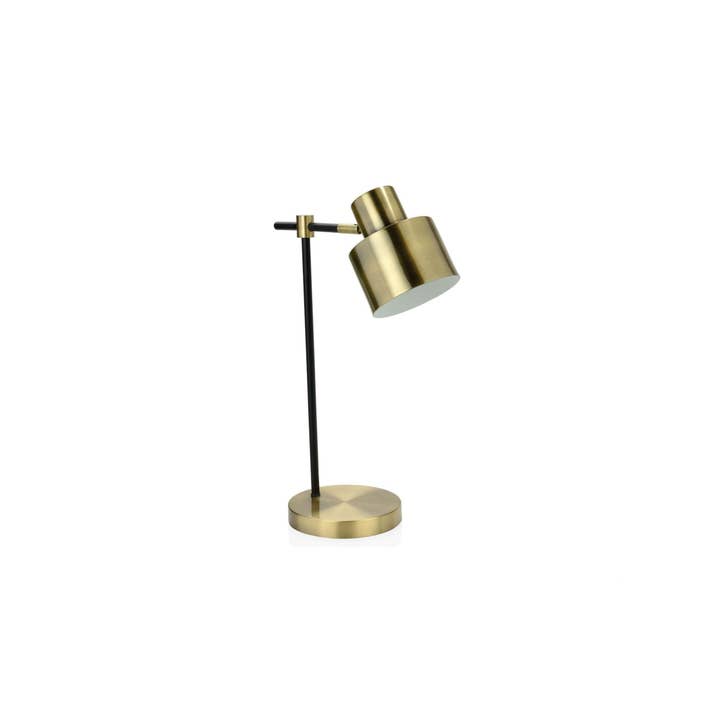 Industrial gold metal table lamp for wholesale by Andrea House
