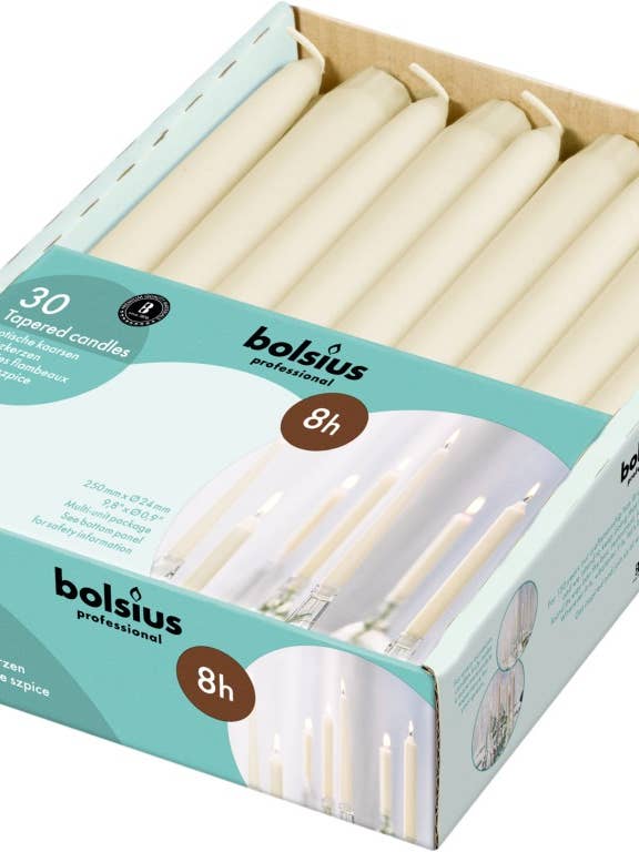 Vela Gótica Horeca 250/24 Caixa 30 Marfim por atacado de Sfeerpunt