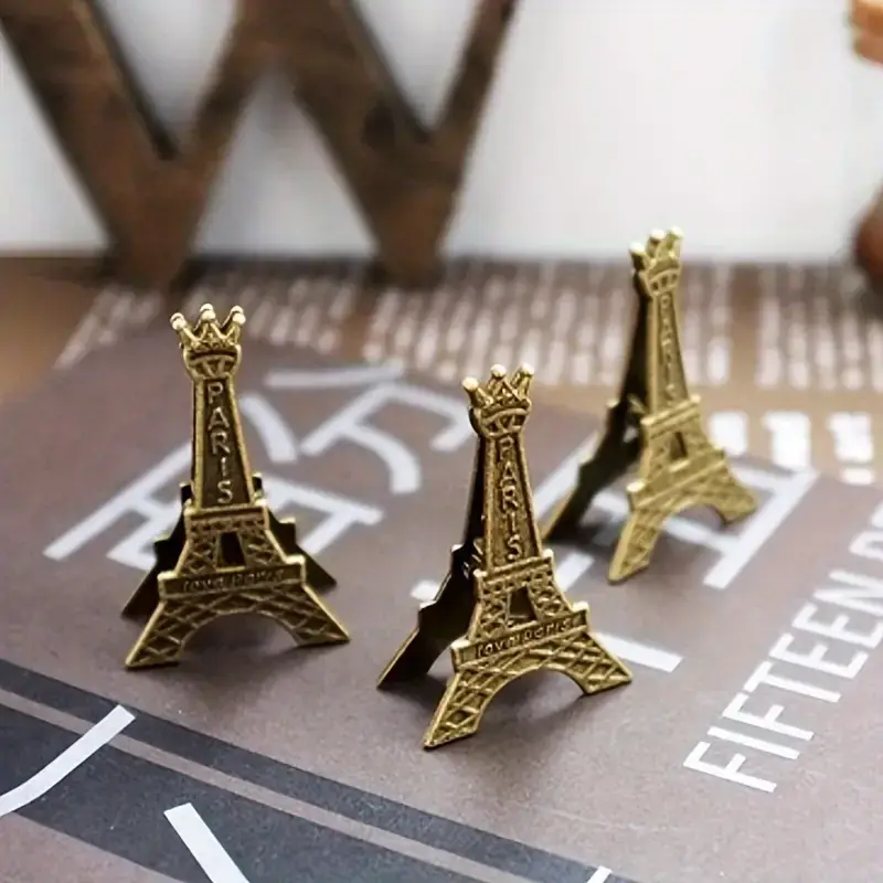 All Little Cute Things - Wholesale Decorative Tabletop Object - Eiffel Tower Paris France Sign Holder, Table Setting, Decor3
