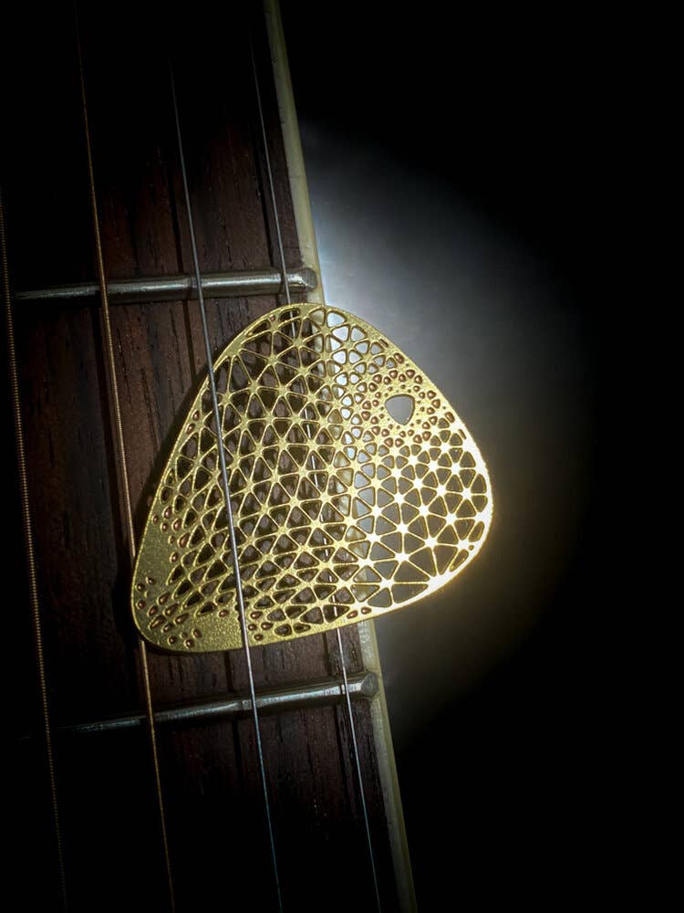 Aminimal - Wholesale Music Accessory - AMINIMAL GUITAR PICKS - 6pk - SERIES 1 Brass picks5