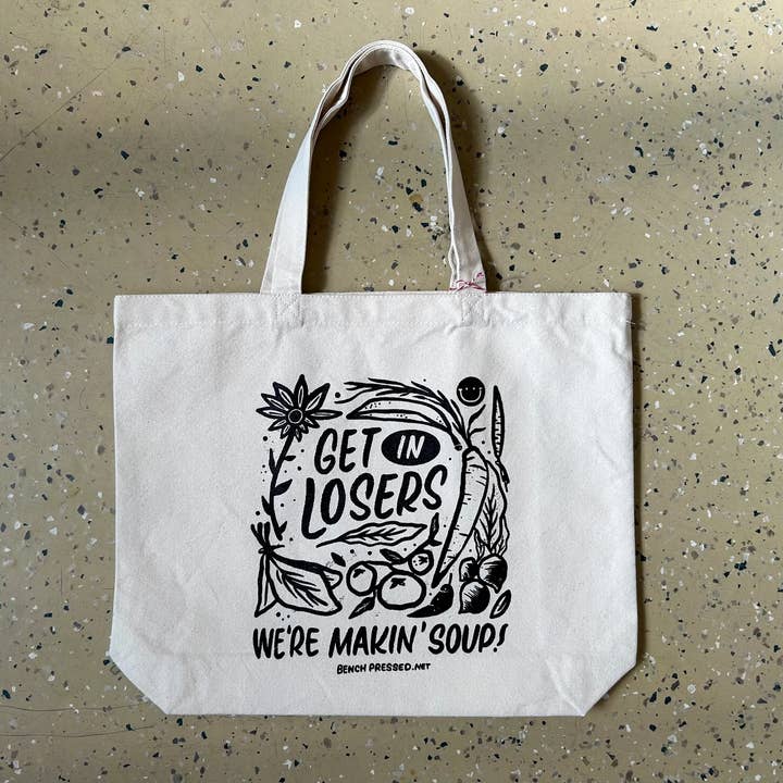 Bench Pressed - Wholesale Tote Bag - Unisex - Soup Tote