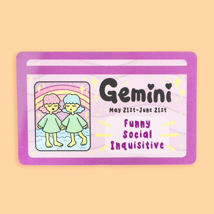 Horoscope de faux permis de conduire du signe du zodiaque Gémeaux pour la vente par Turtle's Soup