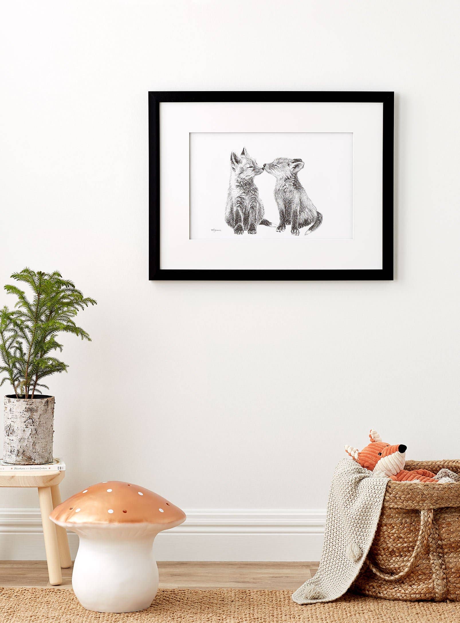 LE NID atelier - Wholesale Art Print - Adorable Baby Foxes Print1