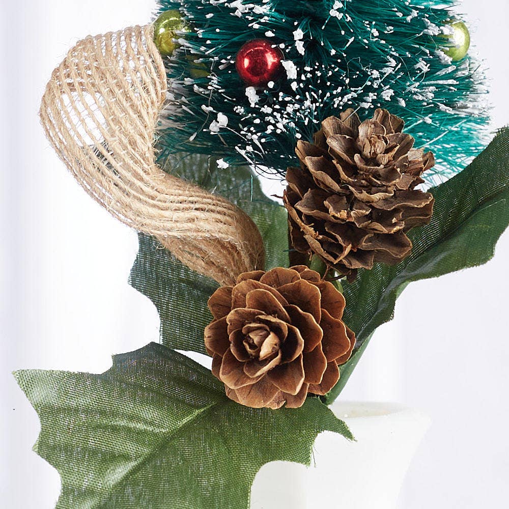 Factory Direct Craft - Wholesale Artificial Christmas Tree - 12" Christmas Sisal Tree and Pine Cone Pick1
