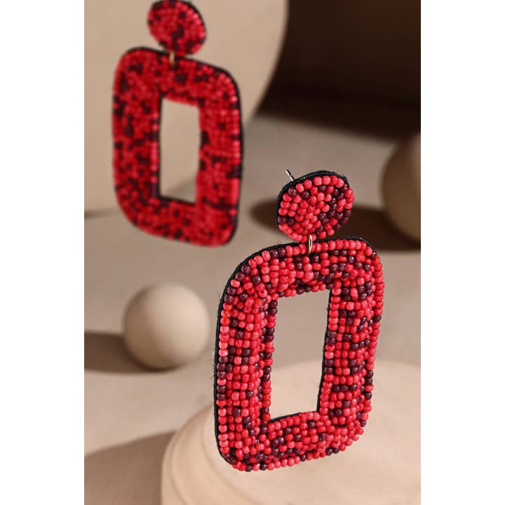 Urbanista Outlet - Wholesale Dangle Earrings - Rectangle Seed Beads Earrings