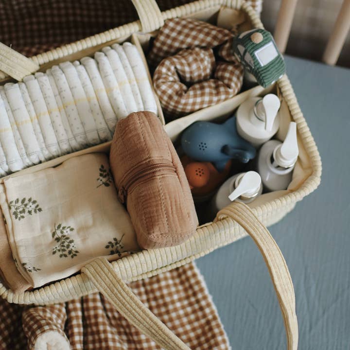 Minika - Wholesale Nappy caddy – Baby - Diaper caddy - Cream2