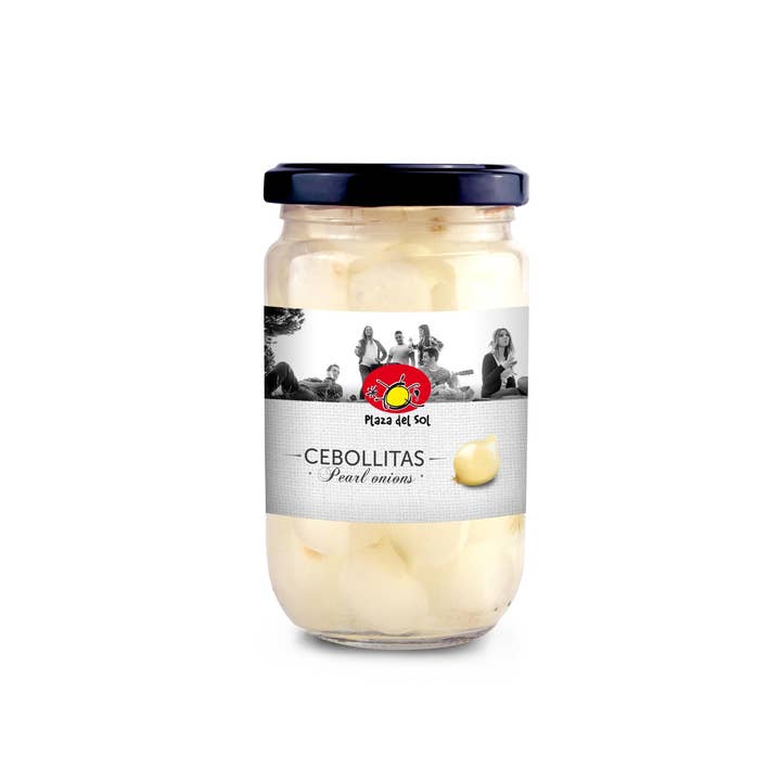Pearl Onions In Vinegar (Anchovy flavor) 350g for wholesale by Plaza del sol
