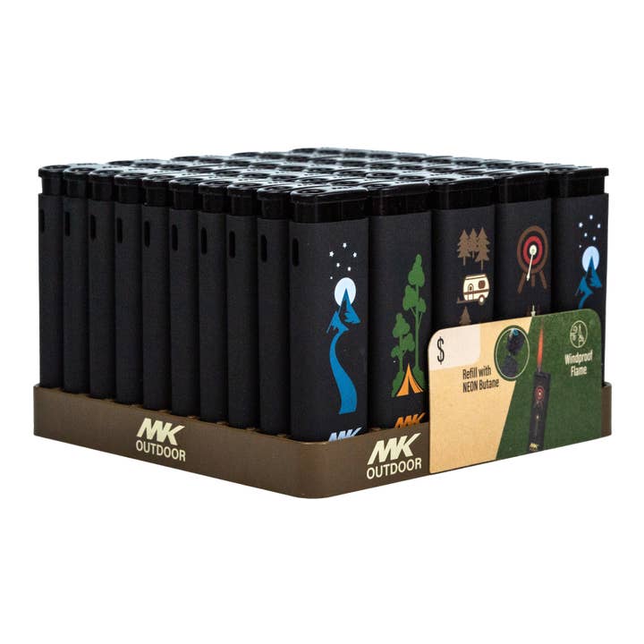 MK Lighter Company - Wholesale Lighter - MK Lighter Outdoor Series, Alpine Set, Windproof Flame, Pock