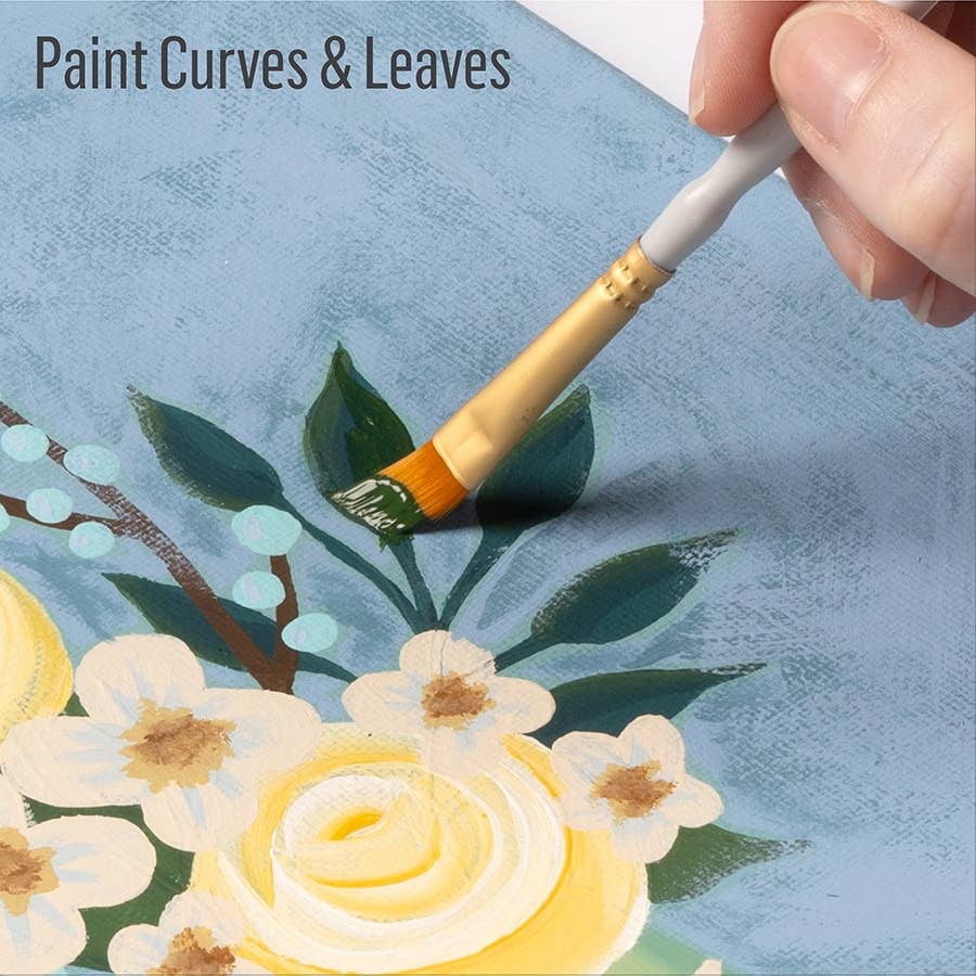 Plaid Crafts - Wholesale Paint/Wax Brush - Folkart ® Angle Brush Set, 5-Piece6