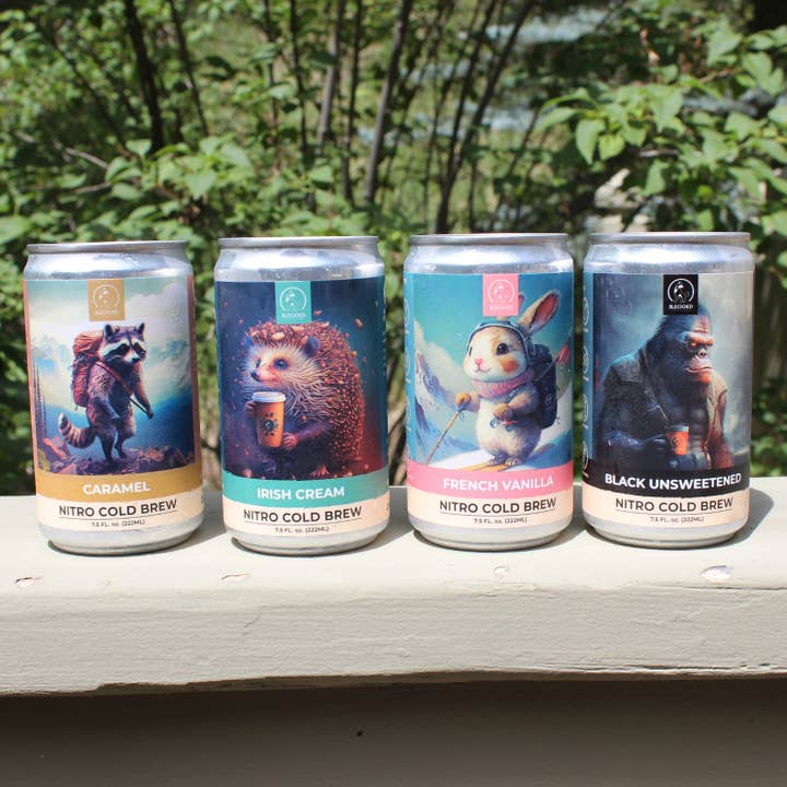 3Legged Coffee Brewery - Wholesale Iced Coffee/Cold Brew - Variety Case Nitro Cold Brew (4 original flavors)