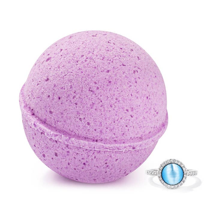 Early Morning Lilac 10oz Jewelry Bath Bomb for wholesale by JewelScent