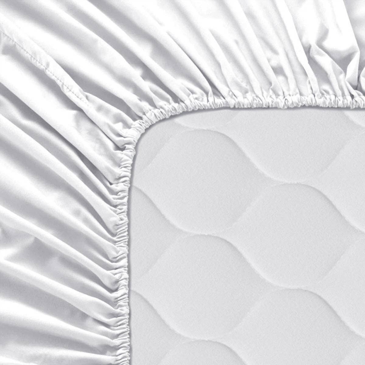 Happyfriday – wholesale Lakan med hörn – Basic vit lakan med resår1