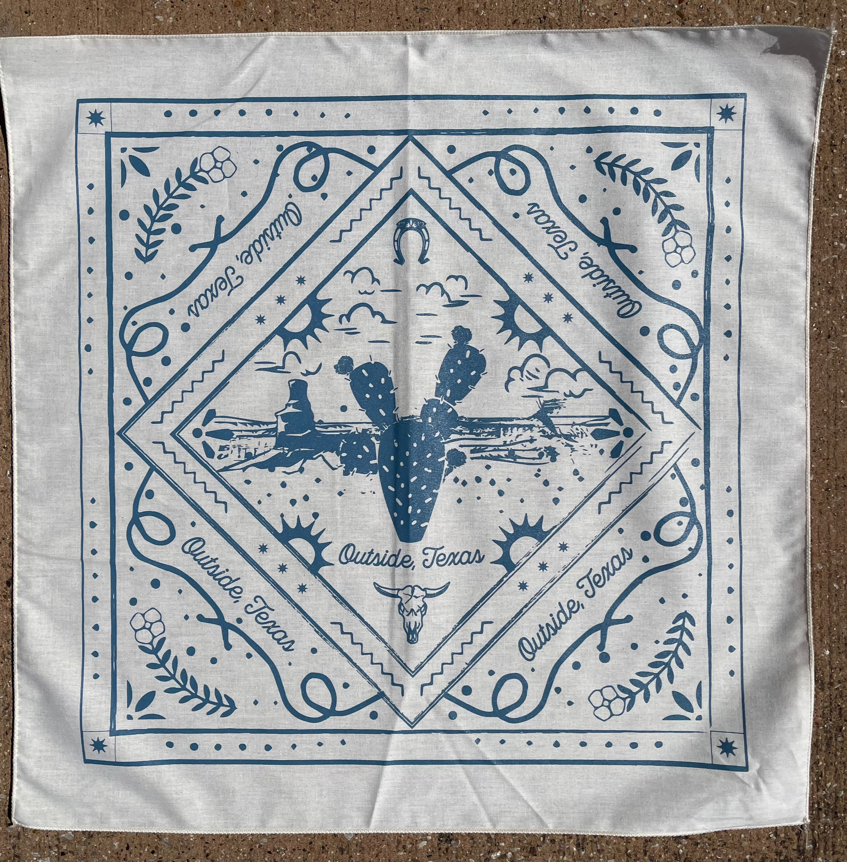 Outside, Texas - Wholesale Bandana - Unisex - Palo Pera Bandana0