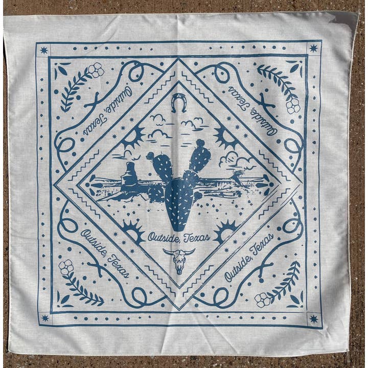 Outside, Texas - Wholesale Bandana - Unisex - Palo Pera Bandana