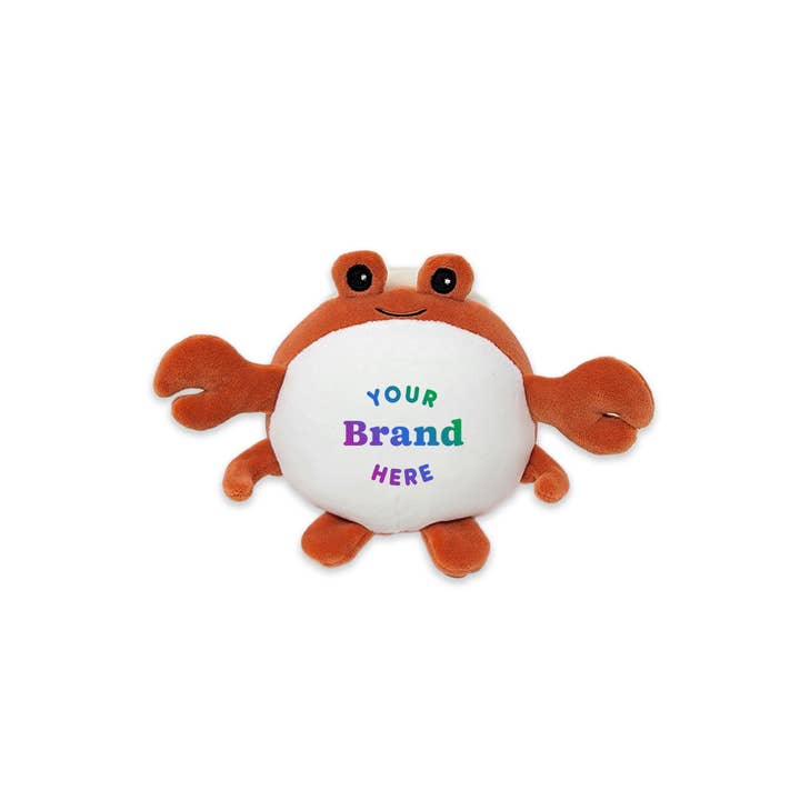 6" Customized Squishy Hermit Crab Plush Animal for wholesale by Plushology® by RGU