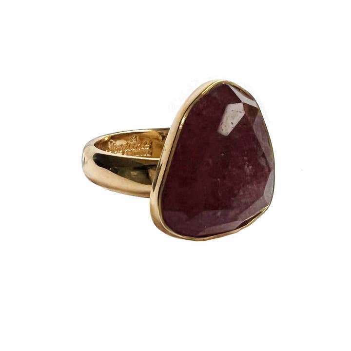 Jordbær kvarts Ring for engroshandel hos Songlines by Jewel