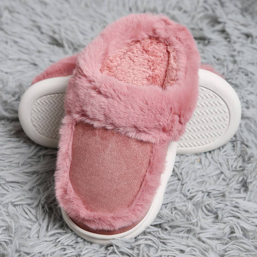Sensibling Corp. – Engroshandel Slippers - Dame – Faux ruskind bløde indendørs gulvtøfler8