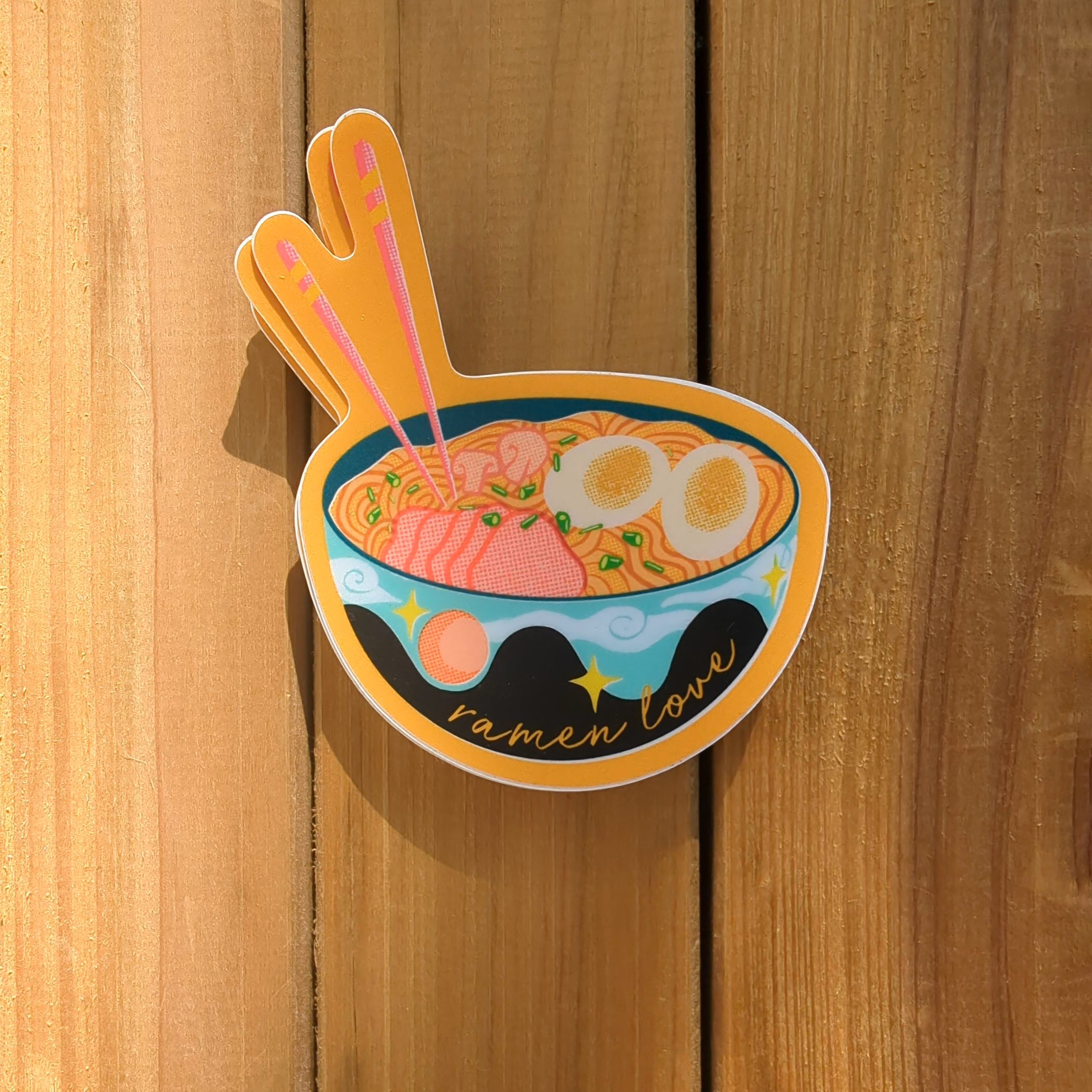 Wildkat Studio - Wholesale Sticker - Ramen Love Vinyl Sticker2