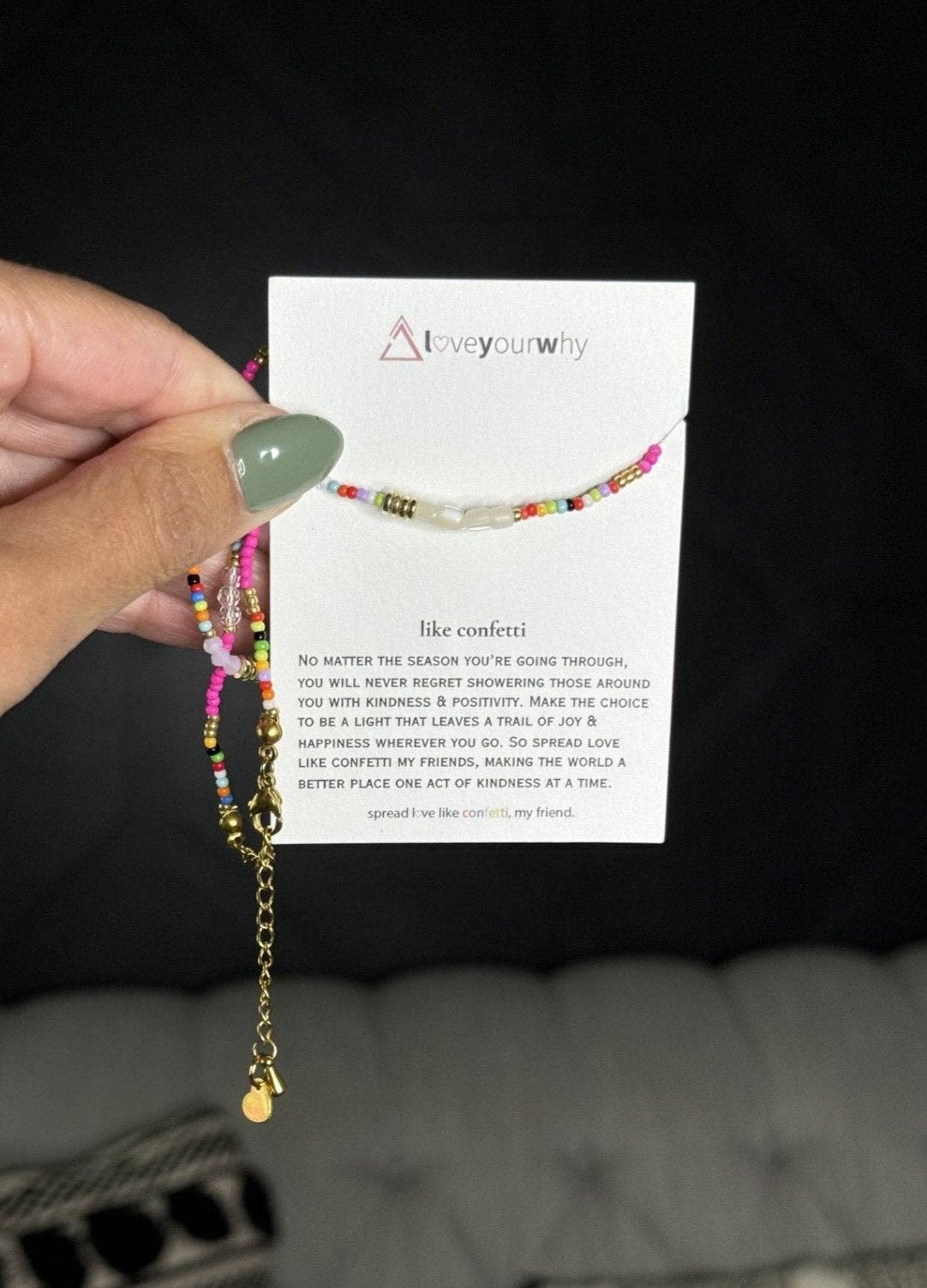 Love Your Why - Wholesale Beaded/Pearl Necklace - Like Confetti Necklace1