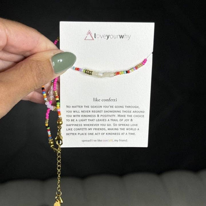 Love Your Why - Wholesale Beaded/Pearl Necklace - Like Confetti Necklace1