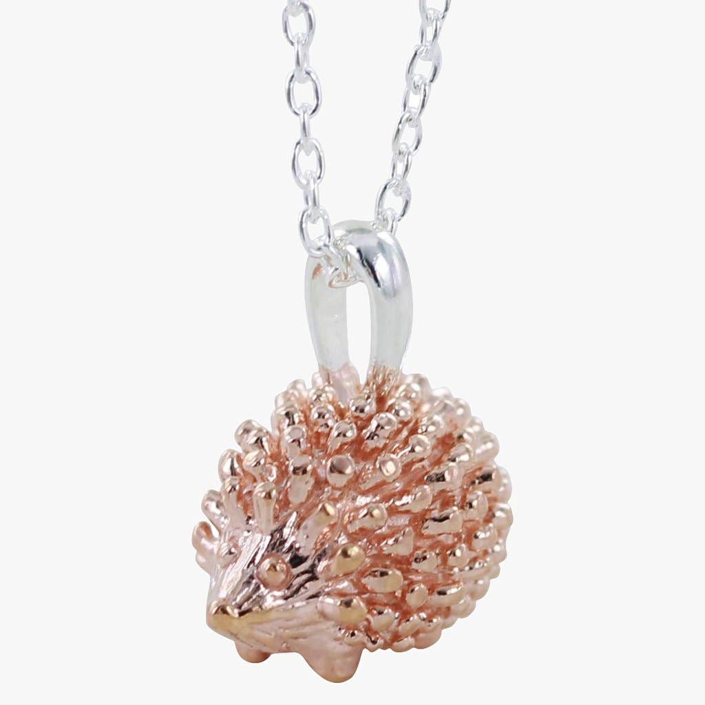 REEVES & REEVES - Wholesale Pendant/Charm Necklace - Hedgehog Necklace Rose3
