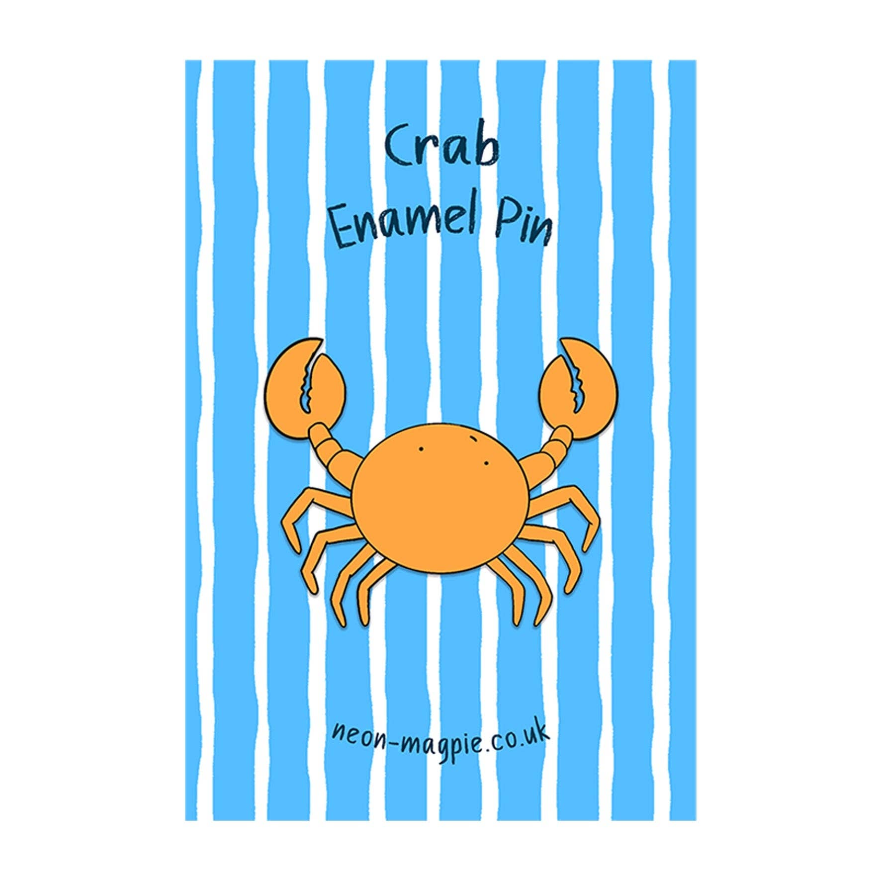 Neon Magpie – wholesale Lapel pin/button – Crab Enamel Pin0