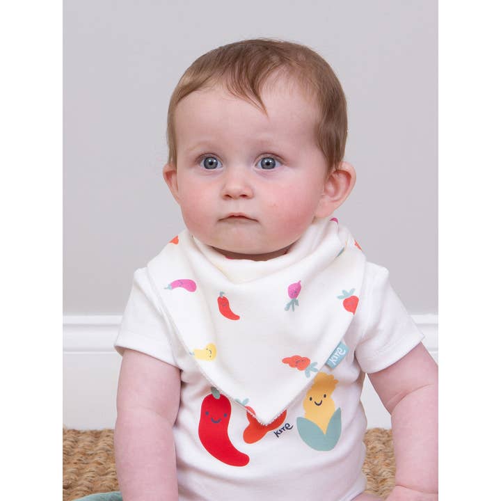 Kite Clothing - Wholesale Baby bib – baby - Wonky veg bib1