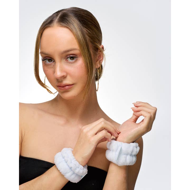 Soinvogue - Wholesale Wristband - Brushworks Pastel Microfibre Wrist Wash Bands - 3 Pairs