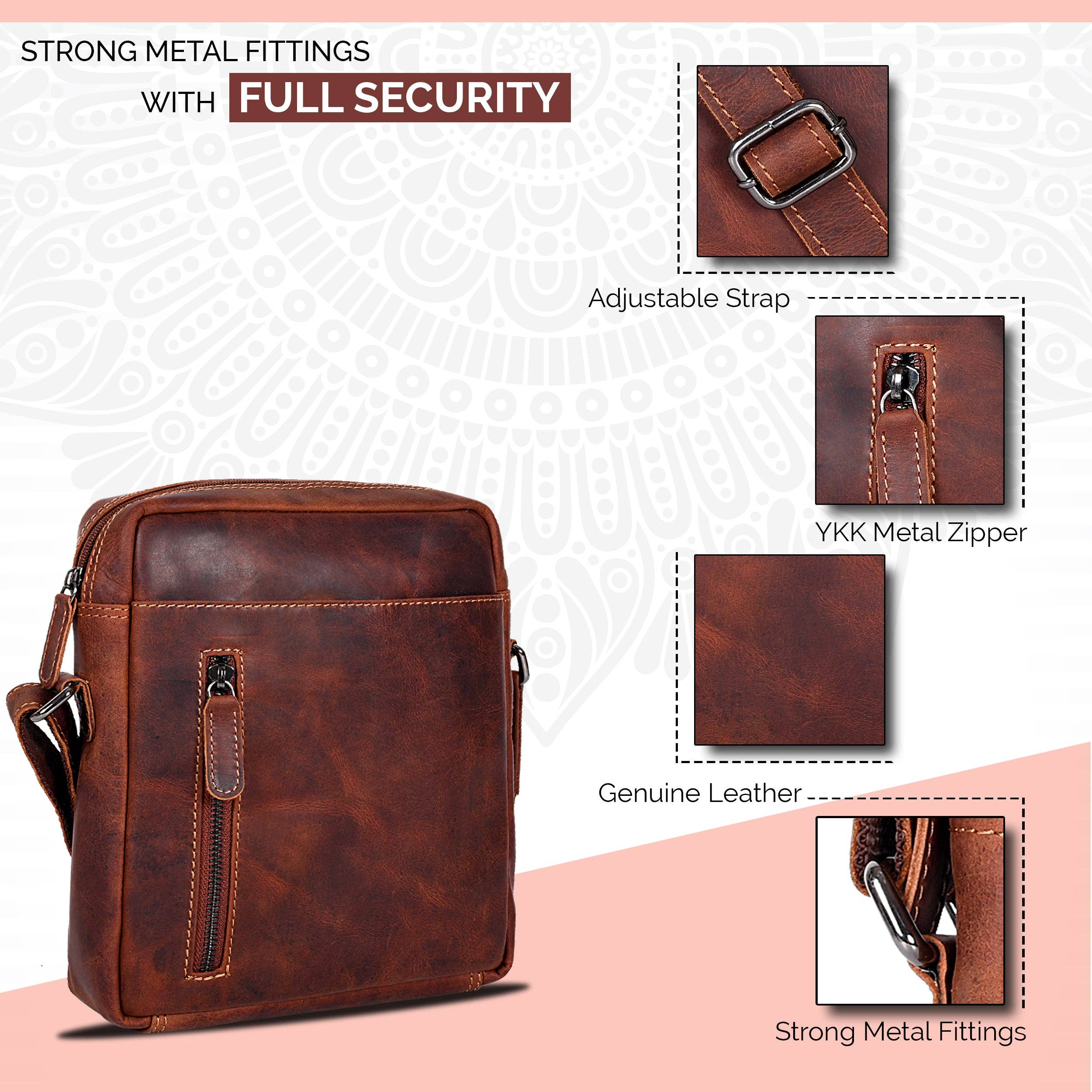 Greenwood Leather - Wholesale Shoulder Bag - Unisex - Dallas Leather Shoulder Bag - Unisex7