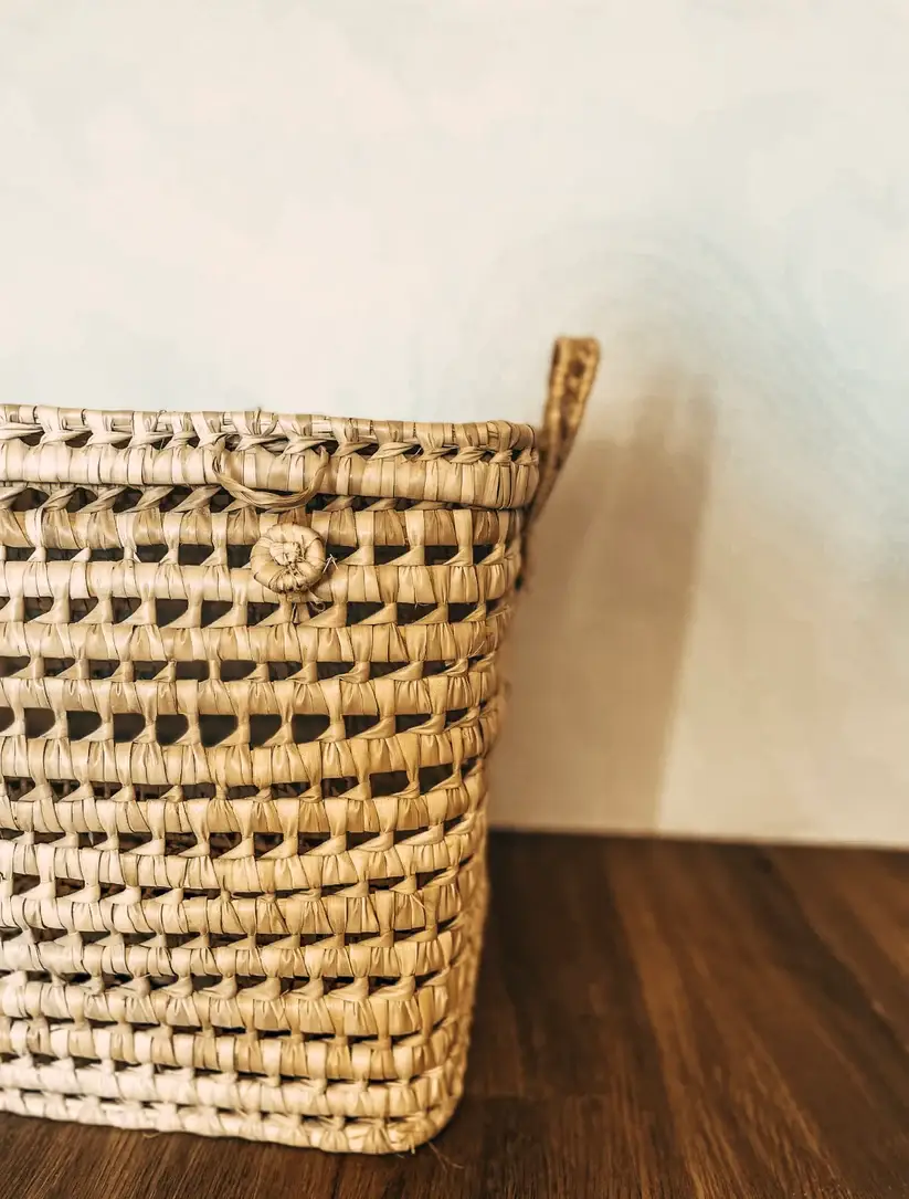 High crafty - Wholesale Storage Bin - 🧺 XL Wicker Storage Trunk – Handwoven Palm Leaf (60×35×35 c3
