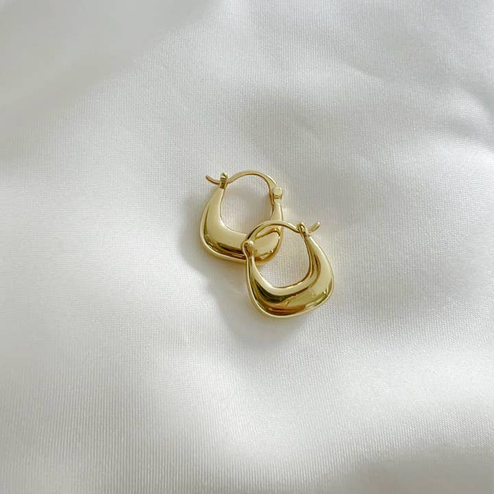 True by Kristy Jewelry - Wholesale Hoop Earrings - Shaina Hoops Earrings Gold Filled
