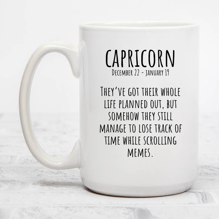 Sassy Stjernetegn Krus | 15oz Keramikkrus for engroshandel hos Rustic Avenue