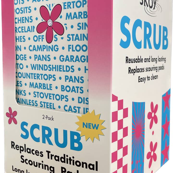 Skoy Enterprises, LLC - Vendita all'ingrosso Spugnetta per pulire - Skoy Scrub confezione da 12 (SK401) in CDU1