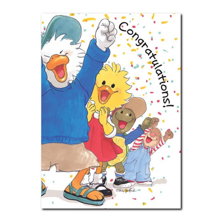 Cartão de felicitações Jack & Friends por atacado de Suzy's Zoo Store