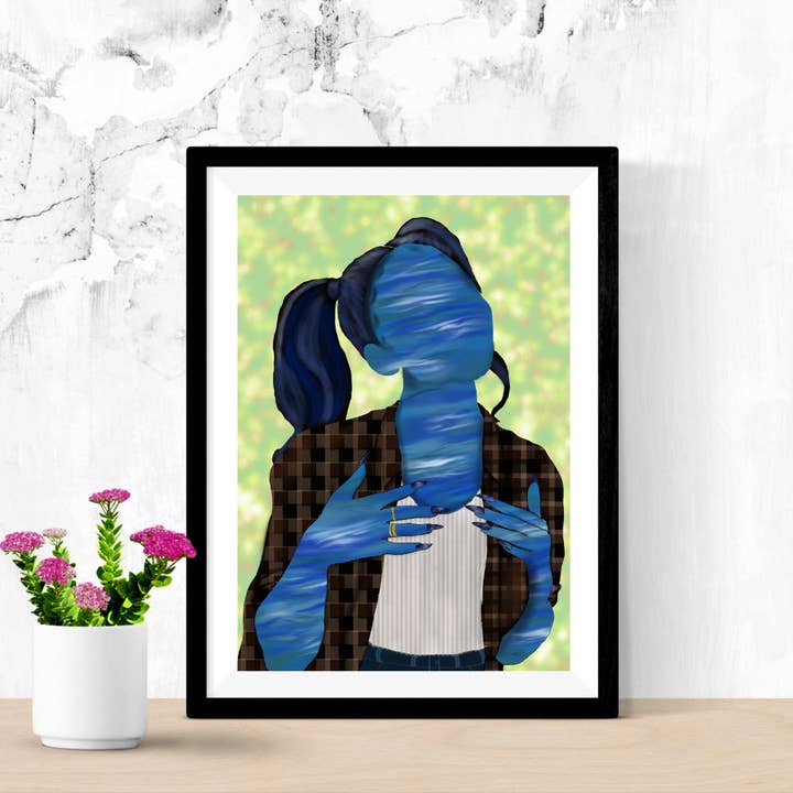 “Ocean Eyes” Art Print for wholesale by Canvas Clothings