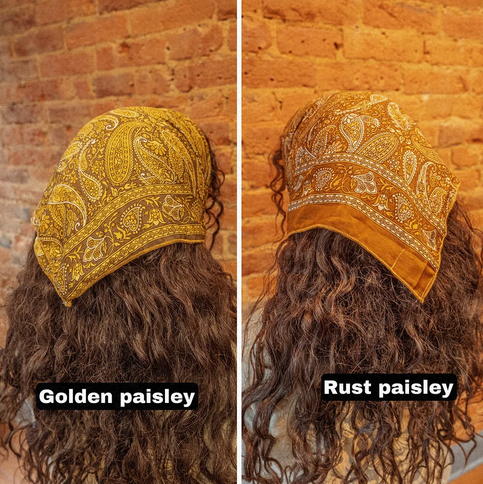 Gardenbelle Shop - Wholesale Bandana - Women's - Hippie Bohemian Silk Bandana, Floral Hair Scarf6