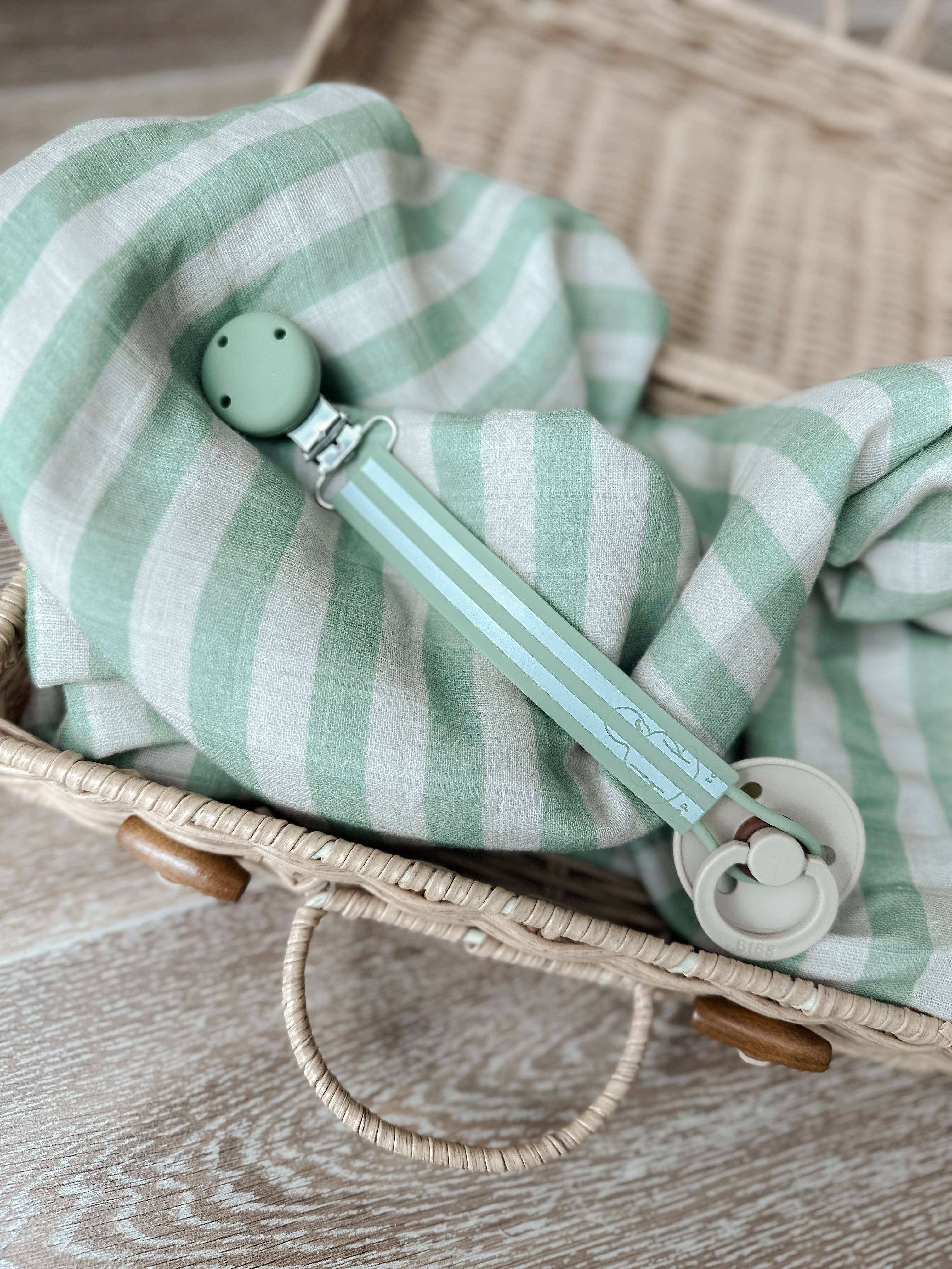 Pop Ya Tot - Wholesale Pacifier clip – Baby - Carnival Dummy Clip - Sage5