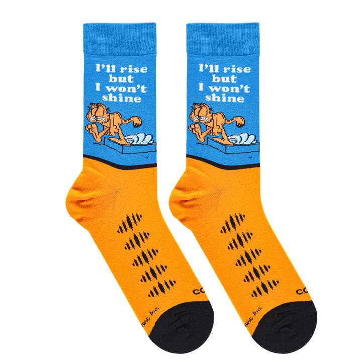 Garfield Rise & Shine - Mens Crew Folded for wholesale by Cool Socks
