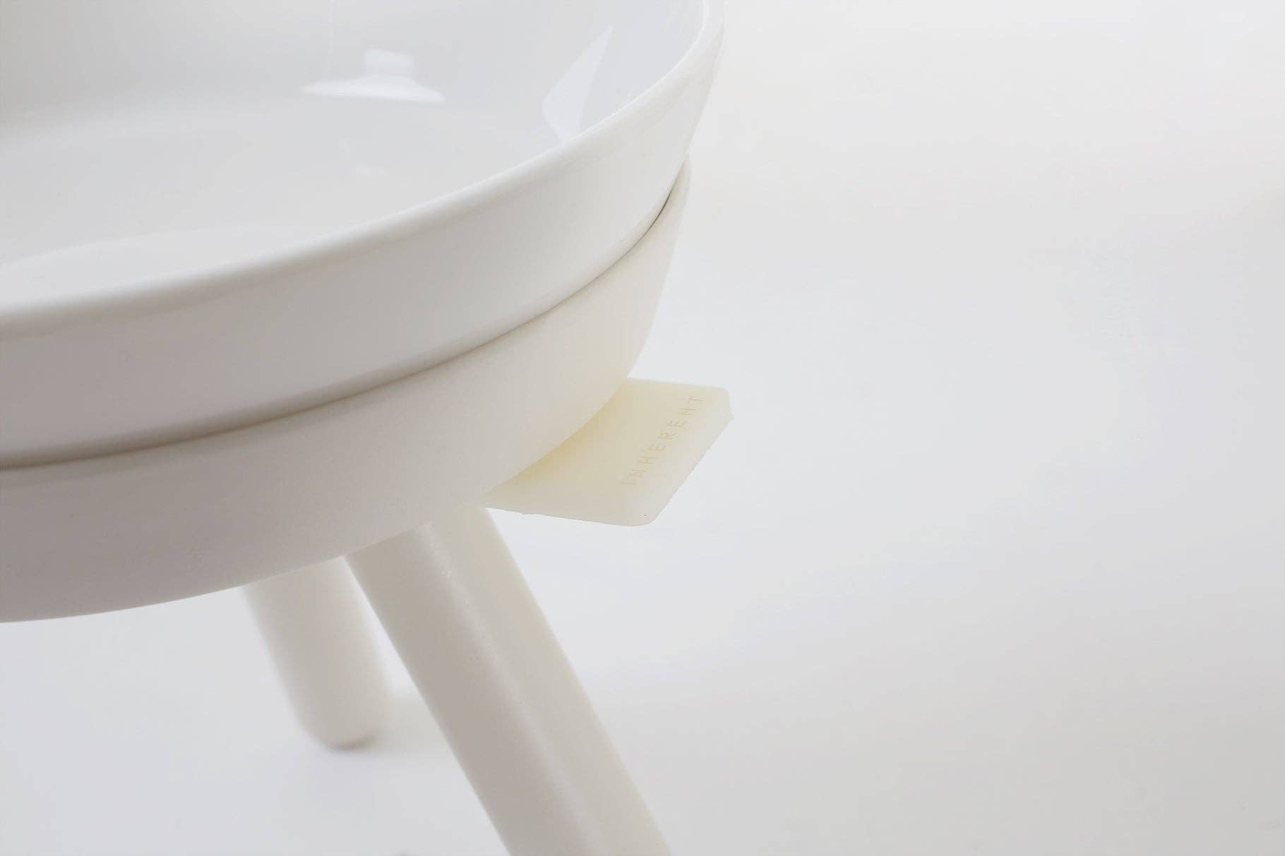 Pets So Good - Wholesale Pet Bowl - Cat/Dog - Oreo Elevated Pet Feeder Table. White . Tall5