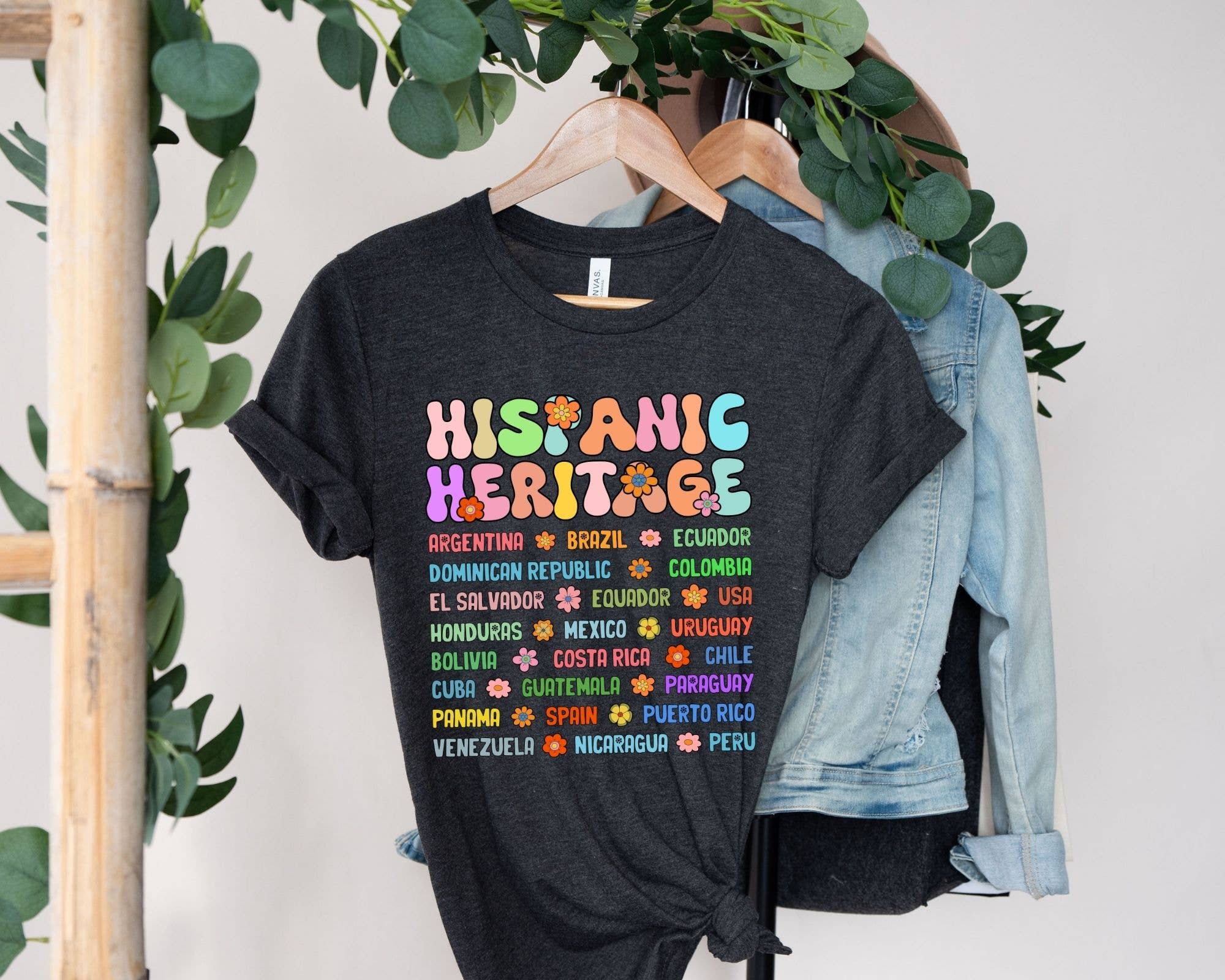 Vivtrek - Wholesale Screen Printed T-Shirt - Women's - Hispanic Heritage Country Latino Heritage Month Shirts2