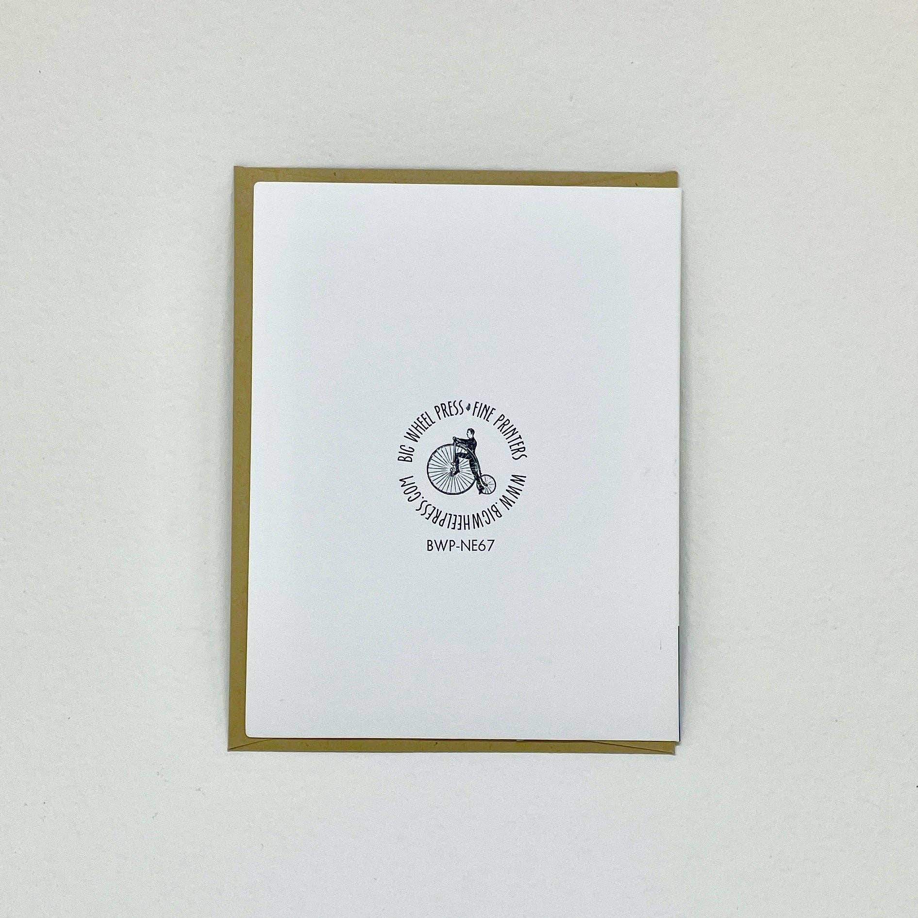 Big Wheel Press – wholesale Vardagliga hälsningskort – Mellan varje två tallar - John Muir1