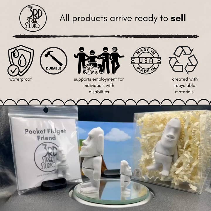 Moai - The Easter Island Guy for wholesale by Third St. Studio