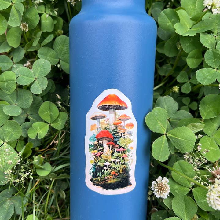 Sticker Art - Wholesale Sticker - Mushroom Sticker - Dishwasher Safe1